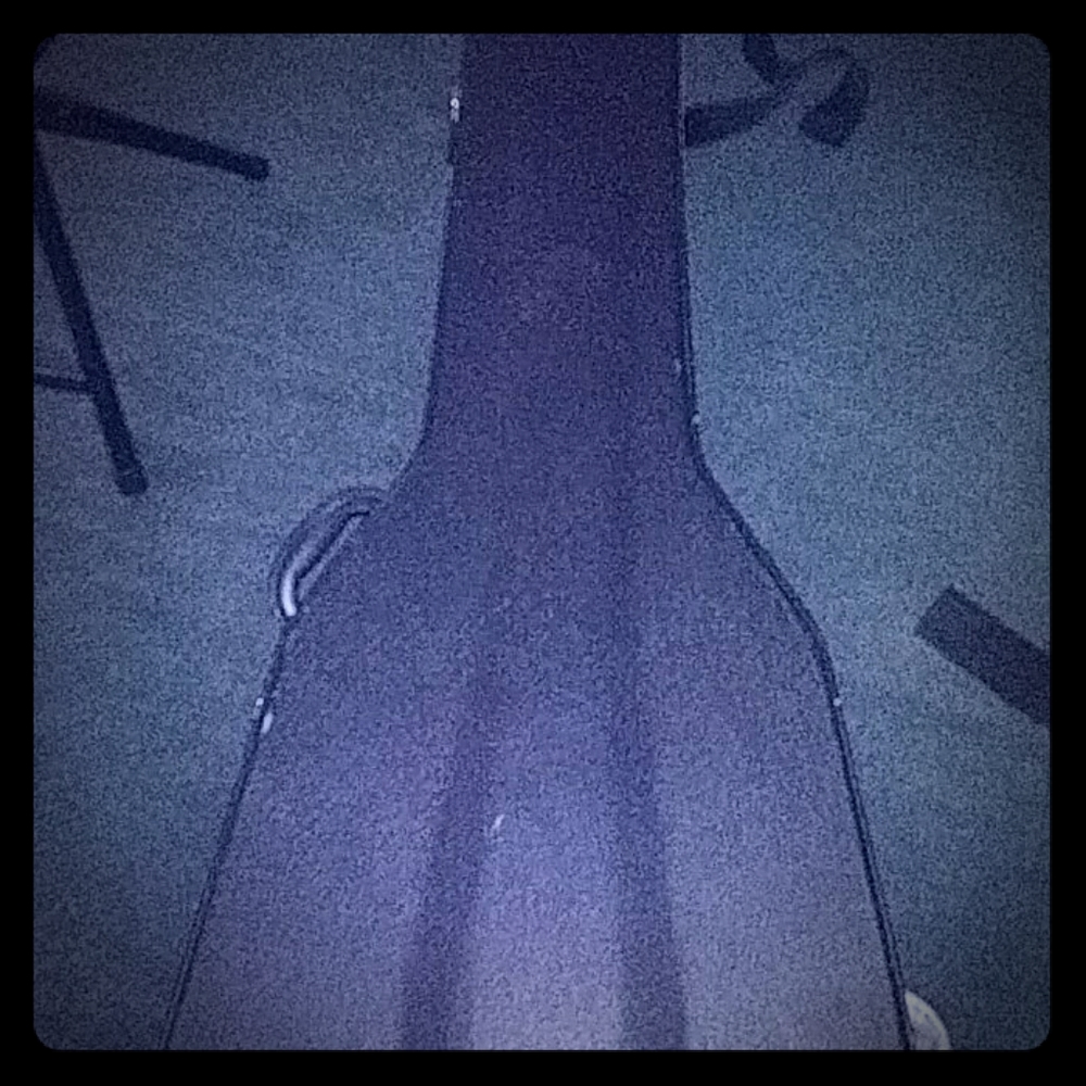 Guitar case for acoustic guitar